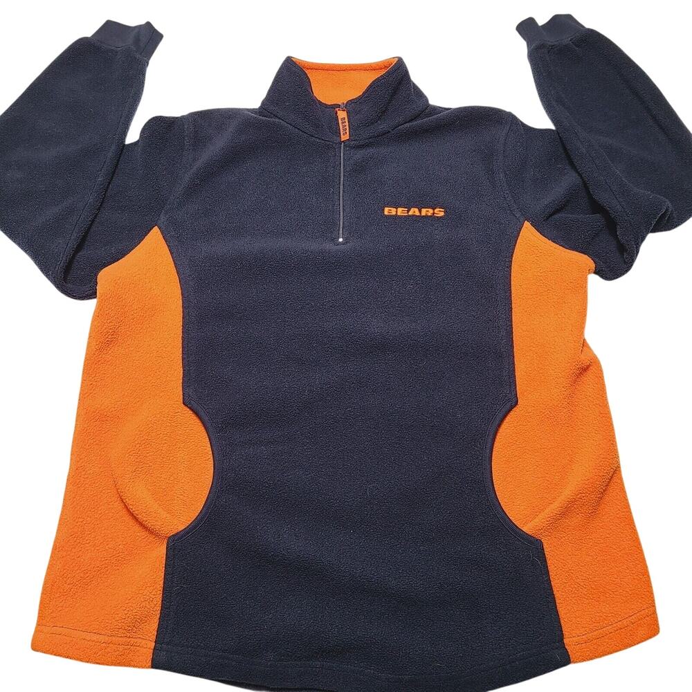 Official Licensed Chicago Bears Sweater NFL Team 1/4 Zip Fleece Women’s Large